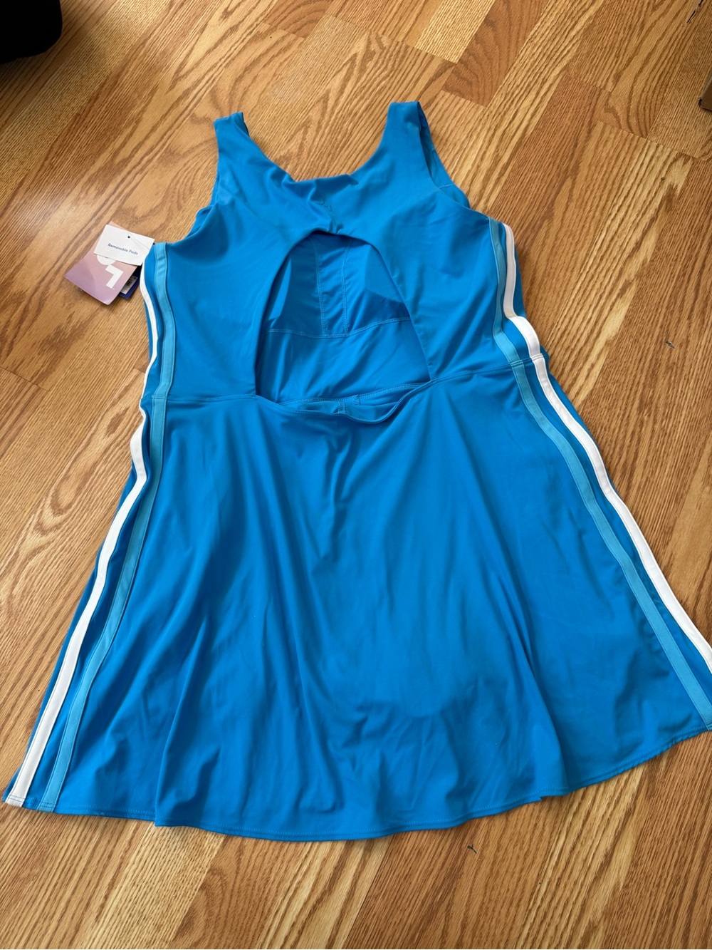 JoyLab Women’s XL Blue Active Dress with Built-In Shorts & Removable Pads NWT - Picture 5 of 8